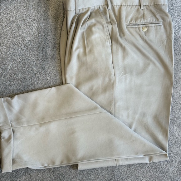 Men's Beige Dress Pants - Picture 6 of 6